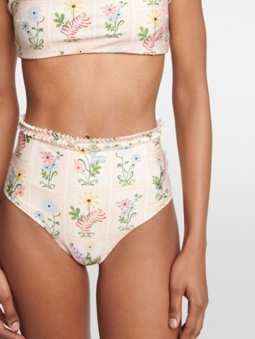 AGUA by AGUA BENDITA women’s Nopal Pradera high-rise bikini bottoms And Dust Bag